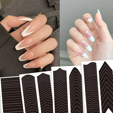 French Manicure Nail Stickers