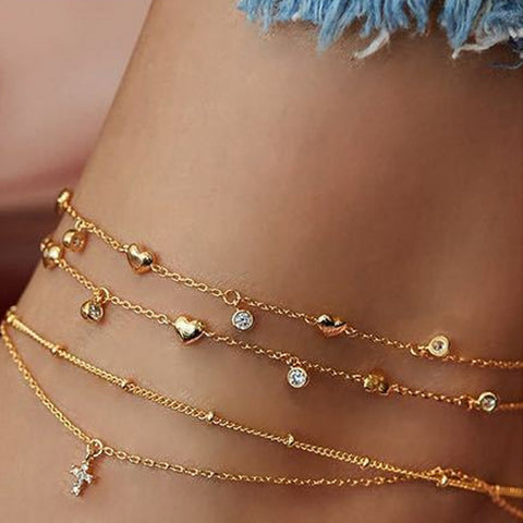 Layered Anklets
