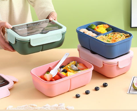 Microwavable Lunch Container with Compartments