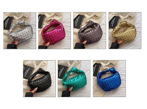 Weave Material Knotted Clutch