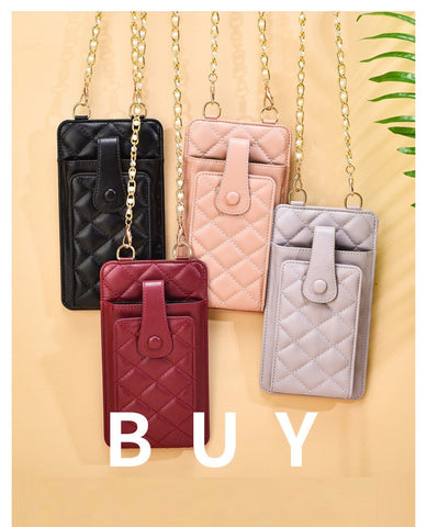 Quilted Crossbody Cell Phone Purse