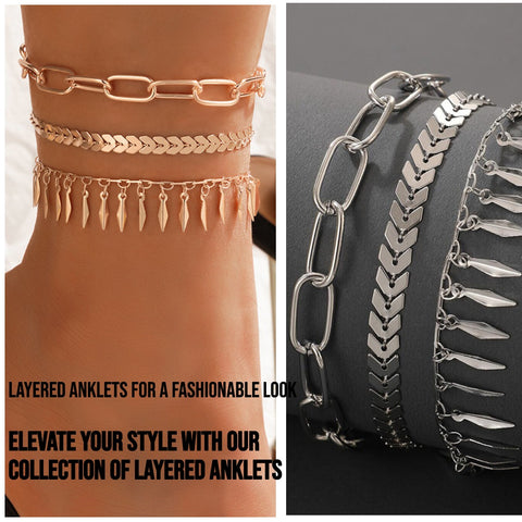 Multi Layered Anklets