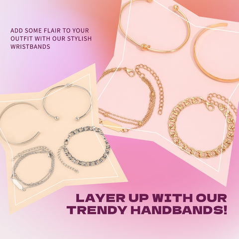 Silver Layered Bracelet/Handbands
