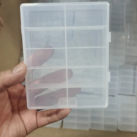 10 Grids Transparent Plastic Storage Box