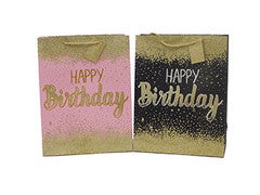 Happy Birthday Glitter Gift Bags