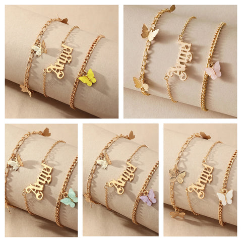 Butterfly Layer Anklet