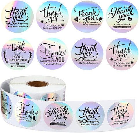 Round Thank You Labels