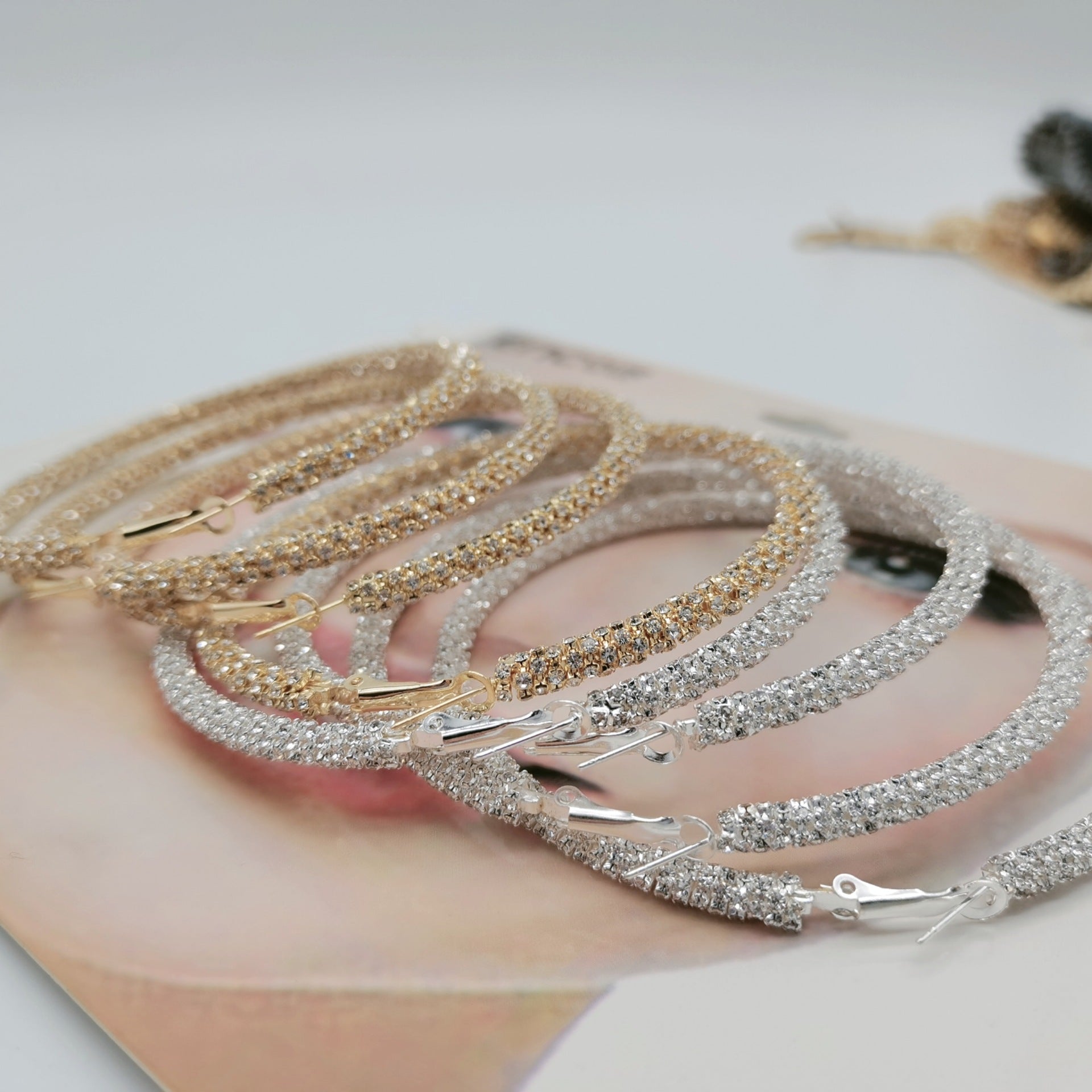 Diamond Hoop Earrings