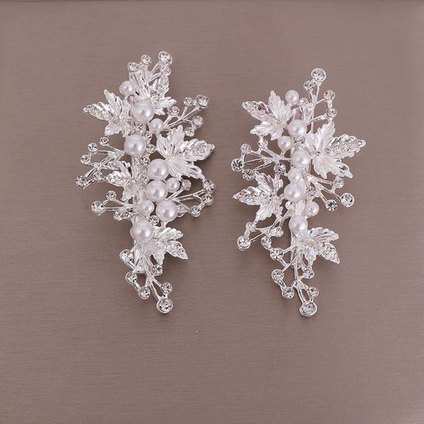 Pearl and Rhinestone Bridal Hair Clips