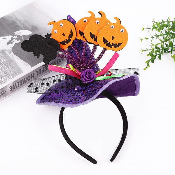 Halloween Pumpkin Witch Hat Bandoos