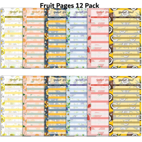 A6 Budget Planner Binder Pages