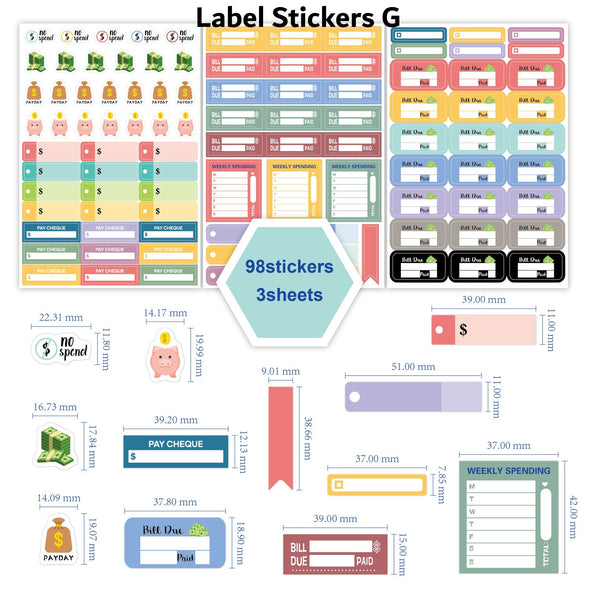 A6 Budget Planner Binder Pages