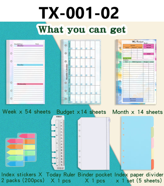 A6 Budget Planner Binder Pages