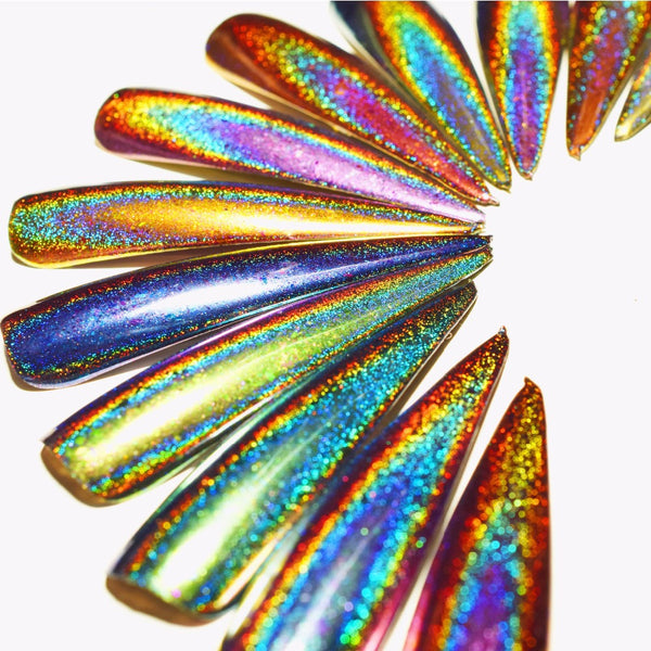 Nail Art Sequin Peacock Foil