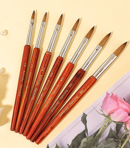 Mink Hair Kolinsky Nail Art Brushes