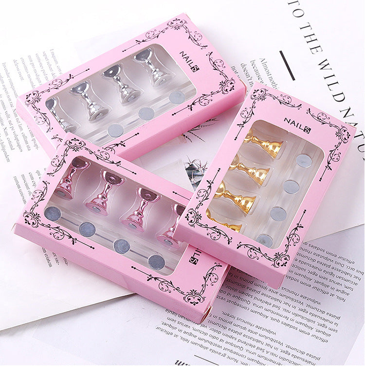 Nail Practice Stand Base Display Holder Nail Art Showing Shelf Manicure Tool
