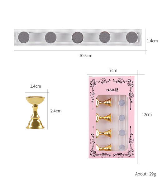Nail Practice Stand Base Display Holder Nail Art Showing Shelf Manicure Tool