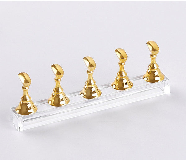 Nail Practice Stand Base Display Holder Nail Art Showing Shelf Manicure Tool