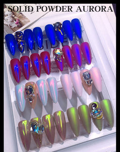 Transparent Nude Aurora Nail Art Powder