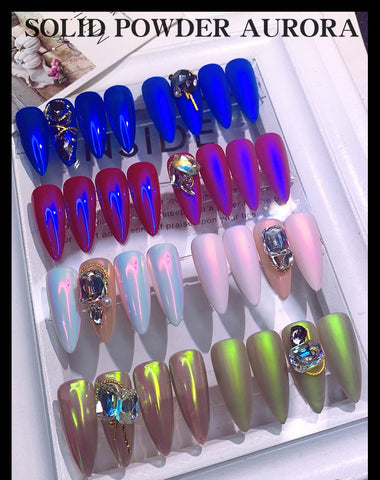 Transparent Nude Aurora Nail Art Powder