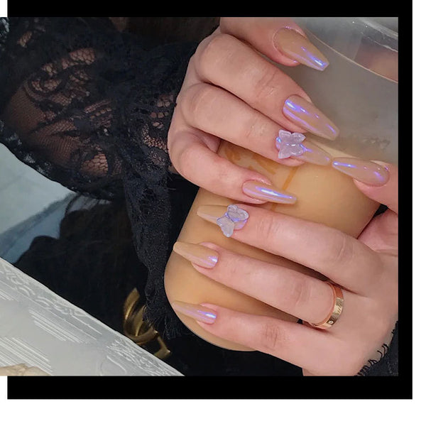 Transparent Nude Aurora Nail Art Powder