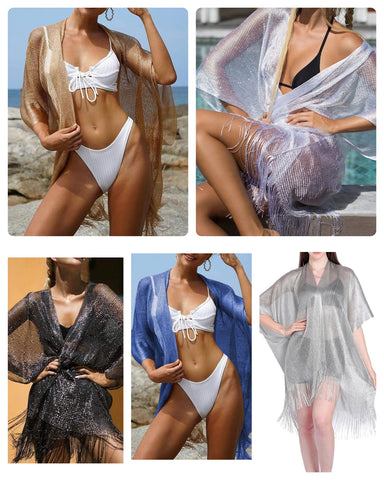 Metallic Beach Shawl