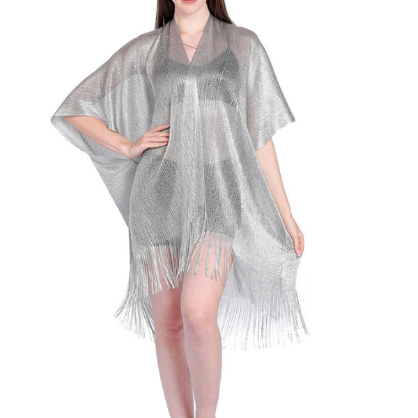 Metallic Beach Shawl