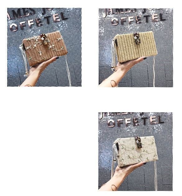 Square Straw Box Bag