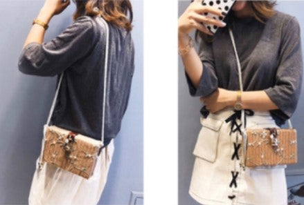 Square Straw Box Bag