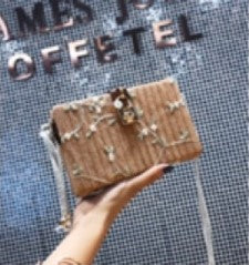 Square Straw Box Bag