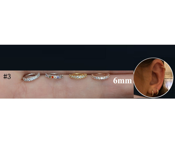 Zircon Ear Clips