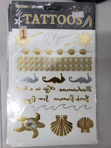 Golden/Silver Temporary Tattoo