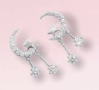 Moon Star Stud Earring