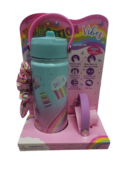 Hydration Vibes - Insulated Stainless Steel Water Bottle