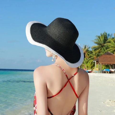 Black and White Edge Hat