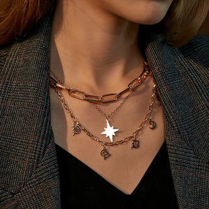 Multi-Layer Star Necklace DZ-229