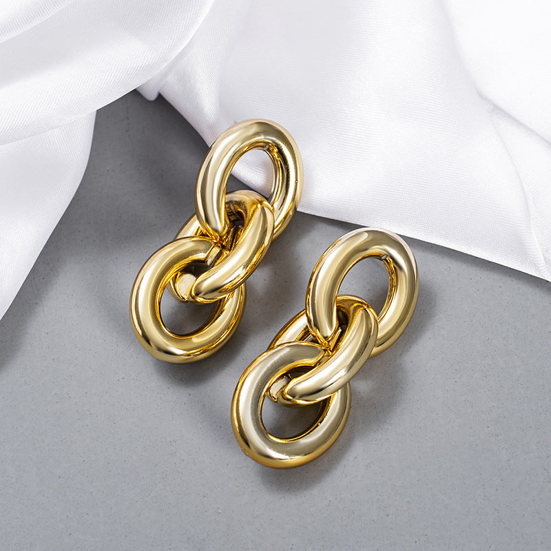Golden Geometric Earrings E2030-GLD