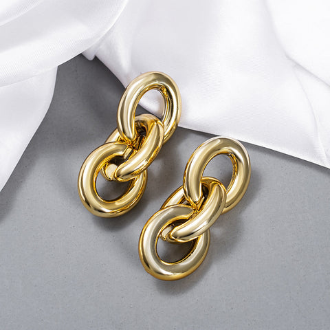 Golden Geometric Earrings E2030-GLD