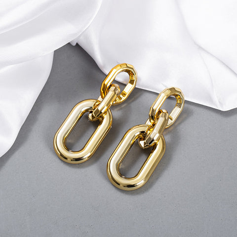 Golden Geometric Earrings E2031-Gld