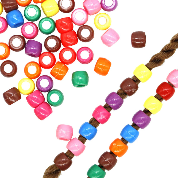 Small Solid Color Plait Beads 50's