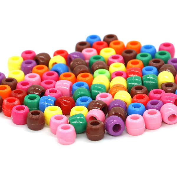 Small Solid Color Plait Beads 50's