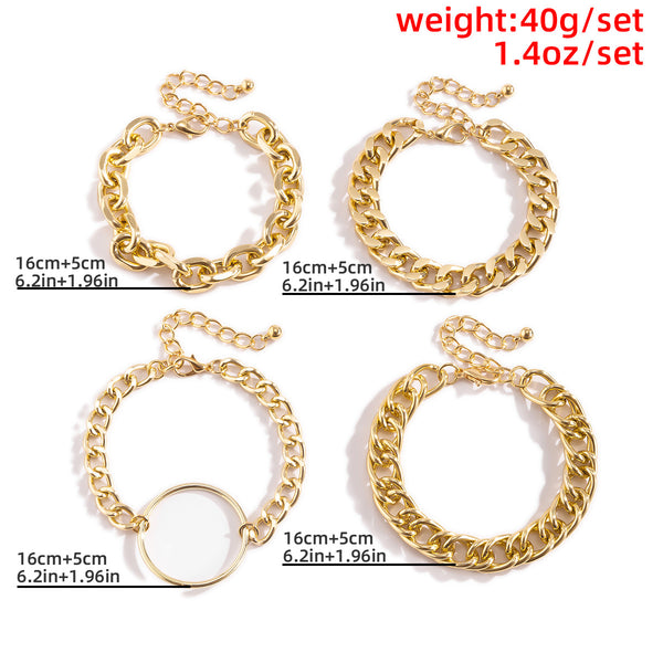 Layered Thick Bracelets JS01904