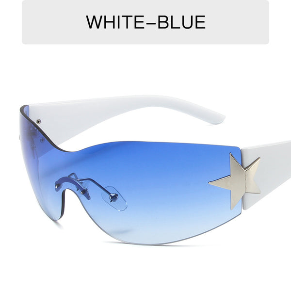 Frameless 1 Piece Star Sunglasses