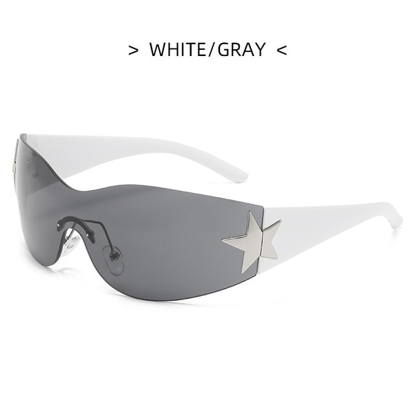 Frameless 1 Piece Star Sunglasses