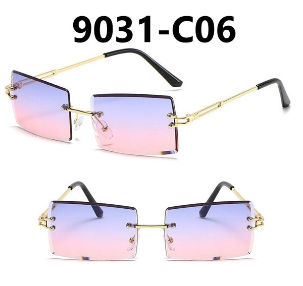 Frameless Rectangular Sunglasses