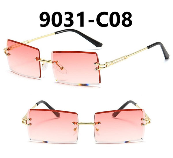 Frameless Rectangular Sunglasses
