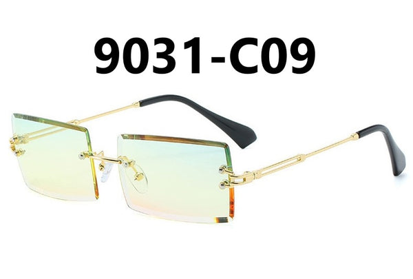 Frameless Rectangular Sunglasses