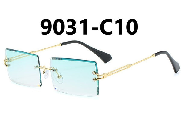 Frameless Rectangular Sunglasses