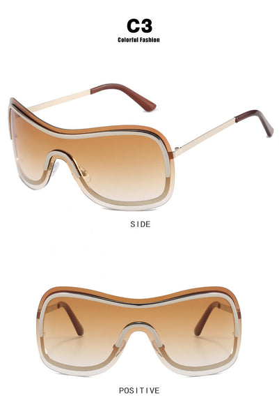 Y2K Frameless 1 Piece Sunglasses