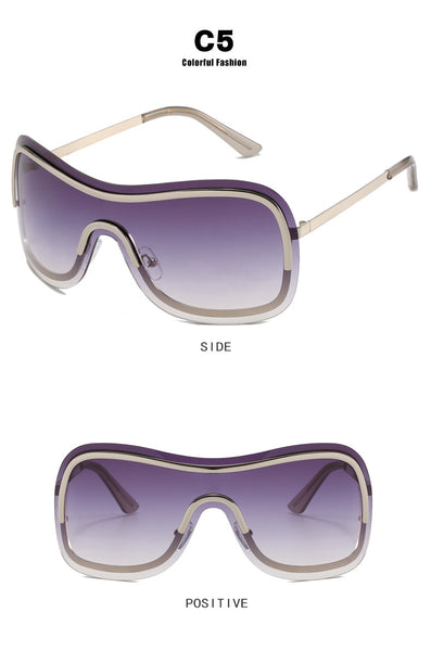 Y2K Frameless 1 Piece Sunglasses